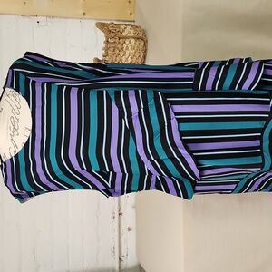 Eloquii Purple And Black Dress Size 20